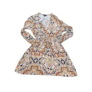 Dear John Multicolor Long-Sleeve Dress - Size Small
